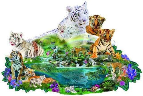 5D Diamond Painting Tiger Collage Kit