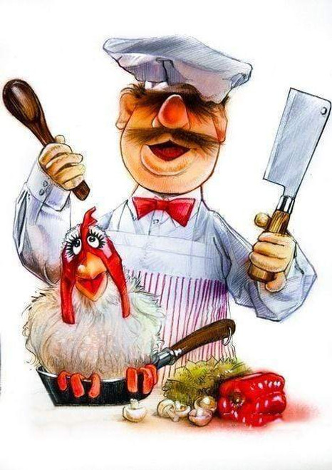 5D Diamond Painting Muppet's Swedish Chef Kit