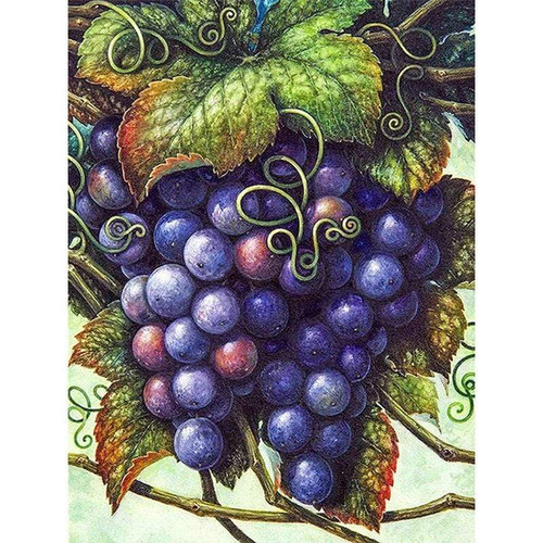 5D Diamond Painting Purple Grapes Kit