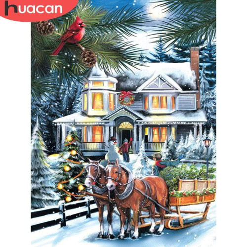 5D Diamond Painting Christmas Tree Delivery Kit