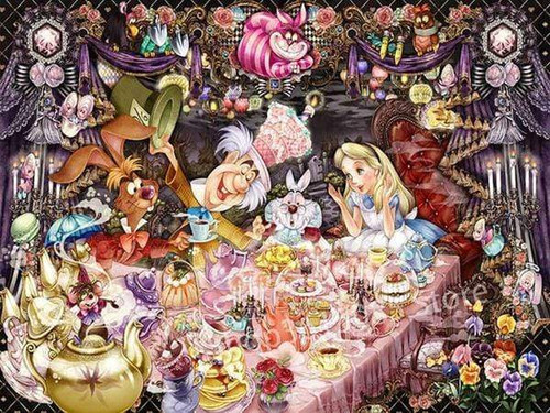 5D Diamond Painting Alice's Mad Tea Party Kit