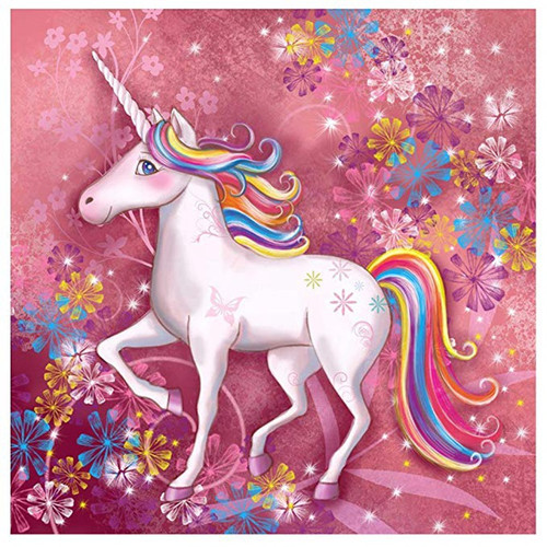 5D Diamond Painting Rainbow Unicorn & Animals Kit