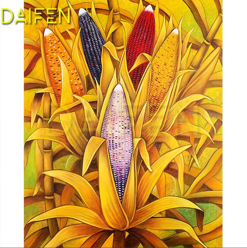5D Diamond Painting Colorful Corn Kit
