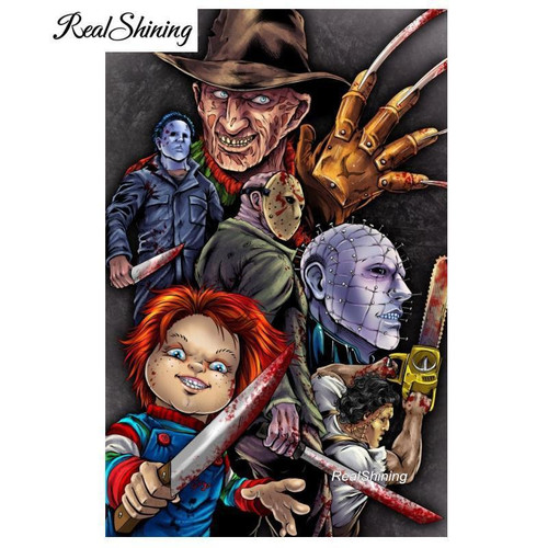 5D Diamond Painting Horror Movie Characters Kit