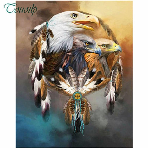 5D Diamond Painting Eagle Dream Catcher Kit