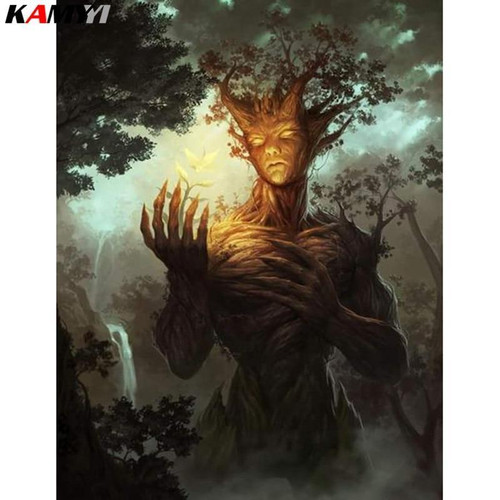 5D Diamond Painting Magical Tree Man Kit