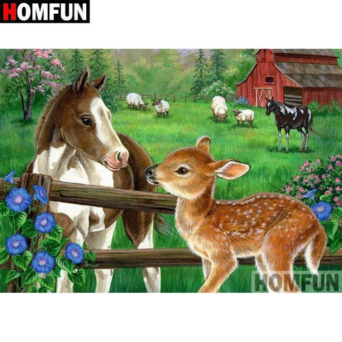 5D Diamond Painting Foal and a Fawn Kit