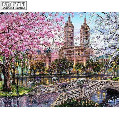 5D Diamond Painting Park in London Kit