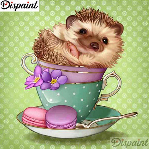 5D Diamond Painting Teacup Porcupine Kit