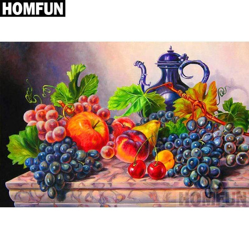 5D Diamond Painting Table of Fruit Kit