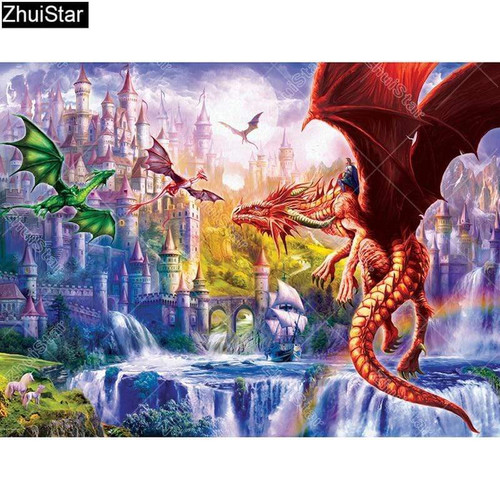 5D Diamond Painting Mountain Kingdom Kit