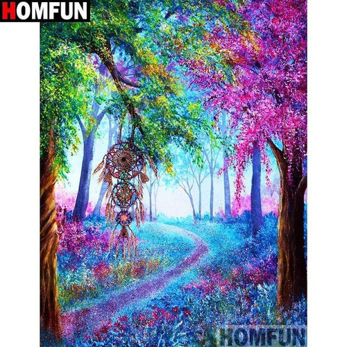 5D Diamond Painting Dream Catcher in the Trees Kit