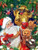 5D Diamond Painting Santa Gold Coffee Urn Kit