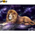 5D Diamond Painting Galaxy Lion Kit
