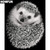 5D Diamond Painting Black & White Hedgehog Kit