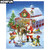 5D Diamond Painting Santa's Reindeer Barn Kit