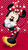 5D Diamond Painting Red Background Minnie Kit