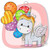 5D Diamond Painting Little Unicorn and Balloons Kit