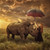 5D Diamond Painting Umbrella Rhino Kit