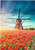 5D Diamond Painting Red Tulips by the Windmill Kit