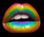 5D Diamond Painting Colors of the Rainbow Lips Kit