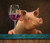 5D Diamond Painting Red Wine Pig Kit