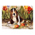 5D Diamond Painting Basset Hound and Tulips Kit