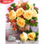 5D Diamond Painting Yellow Rose Arrangement Kit