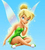 5D Diamond Painting Blue Background Tinkerbell Kit