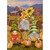 5D Diamond Painting Three Gnome Pumpkin Farm Kit