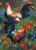 5D Diamond Painting Roosters in the Flowers Kit