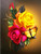 5D Diamond Painting Red and Yellow Rose Butterfly Kit