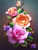 5D Diamond Painting Pink and Peach Roses Kit