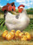 5D Diamond Painting Red Barn Chicken and Chicks Kit