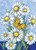 5D Diamond Painting White Daisies and Yellow Butterfly Kit