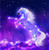 5D Diamond Painting Sparkling Purple Horse Kit