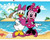 5D Diamond Painting Daisy & Minnie at the Beach Kit