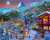 5D Diamond Painting Snowy Mountain Village Kit