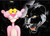 5D Diamond Painting Pink Panther & Black Panther Kit