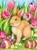 5D Diamond Painting Pink Tulip Easter Rabbit Kit