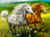 5D Diamond Painting Two Horses Galloping in the Poppies Kit
