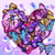 5D Diamond Painting Butterfly Heart and Bubbles Kit