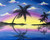 5D Diamond Painting Purple Sunset Palm Tree Kit