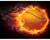 5D Diamond Painting Basketball in Flames Kit