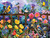 5D Diamond Painting Iron Fence Flowers and Birds Kit