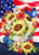 5D Diamond Painting American Flag Sunflowers Kit