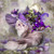 5D Diamond Painting Purple Flower Hat Cat Kit