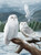 5D Diamond Painting Three White Owls Kit