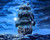 5D Diamond Painting Blue Sky Pirate Ship Kit