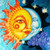 5D Diamond Painting Yellow Sun and Blue Moon Kit